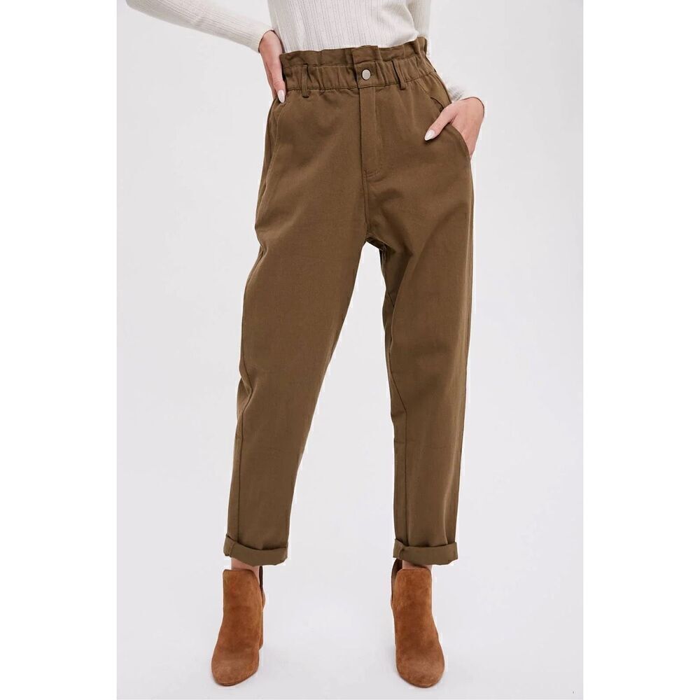 Bluivy Remy Paper Bag Pants Size L - Picture 2 of 6